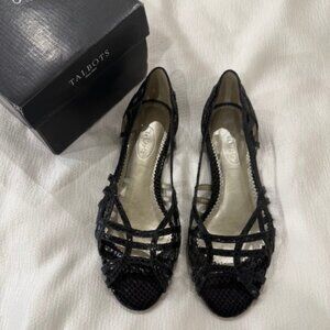 NEW WITHOUT TAGS - TALBOTS BLACK GENUINE LEATHER SHOES